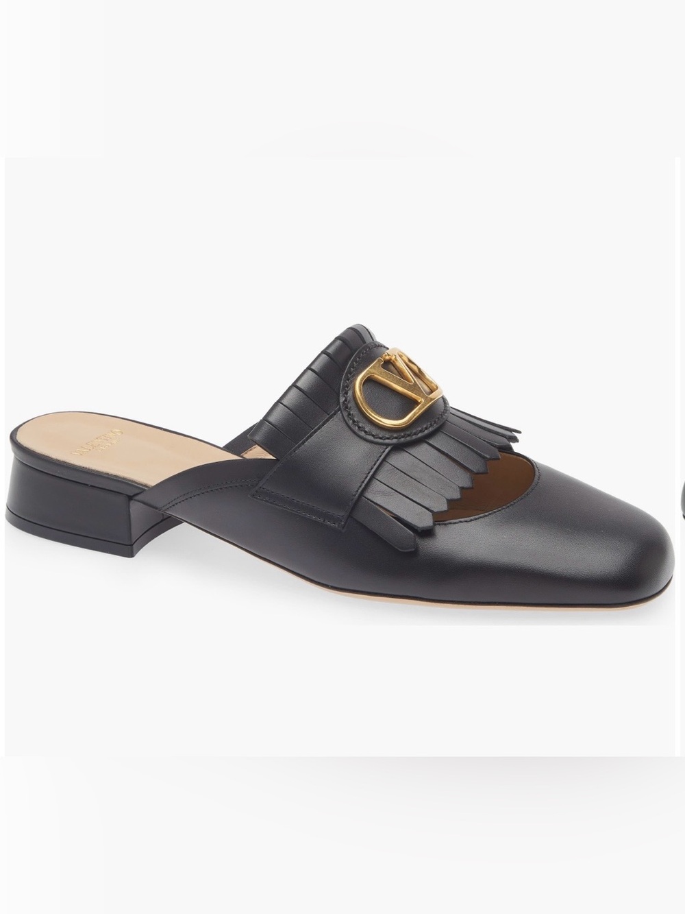 Valentino Garavani Kiltie VLOGO loafer mule 
NEW size 40